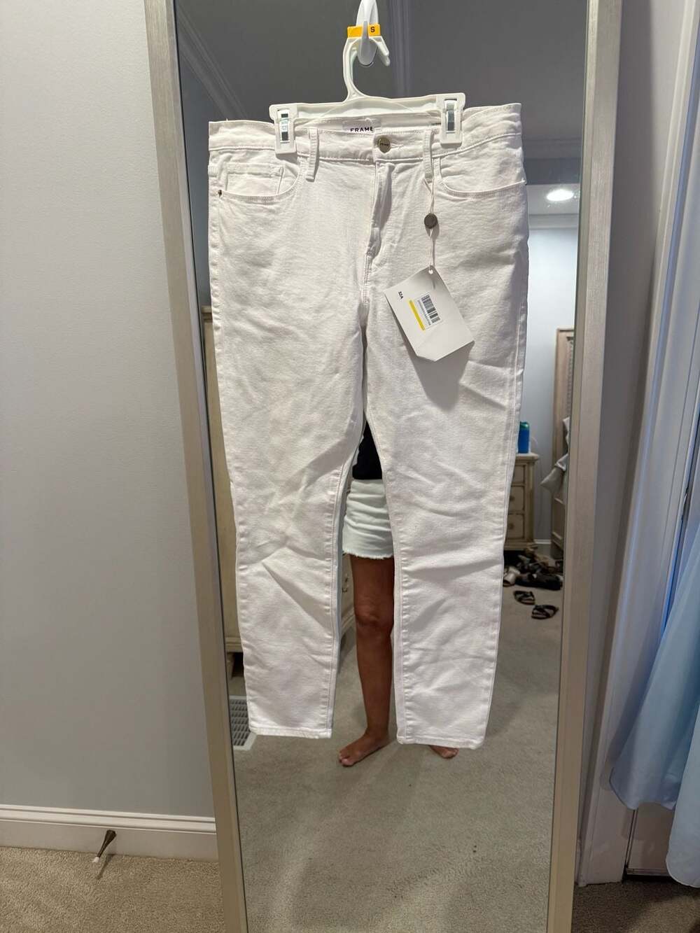 FRAME Le Skinny de Jeanne Crop White Jeans Size 31
